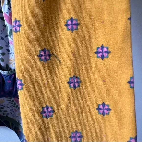 Matilda Jane 6 Choose Your Own Path Gold Star Pencil Dress Mustard Yellow Floral - Picture 9 of 10